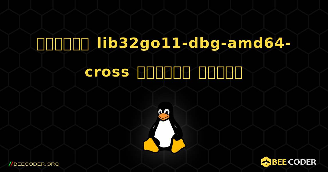 কিভাবে lib32go11-dbg-amd64-cross  ইনস্টল করবেন. Linux