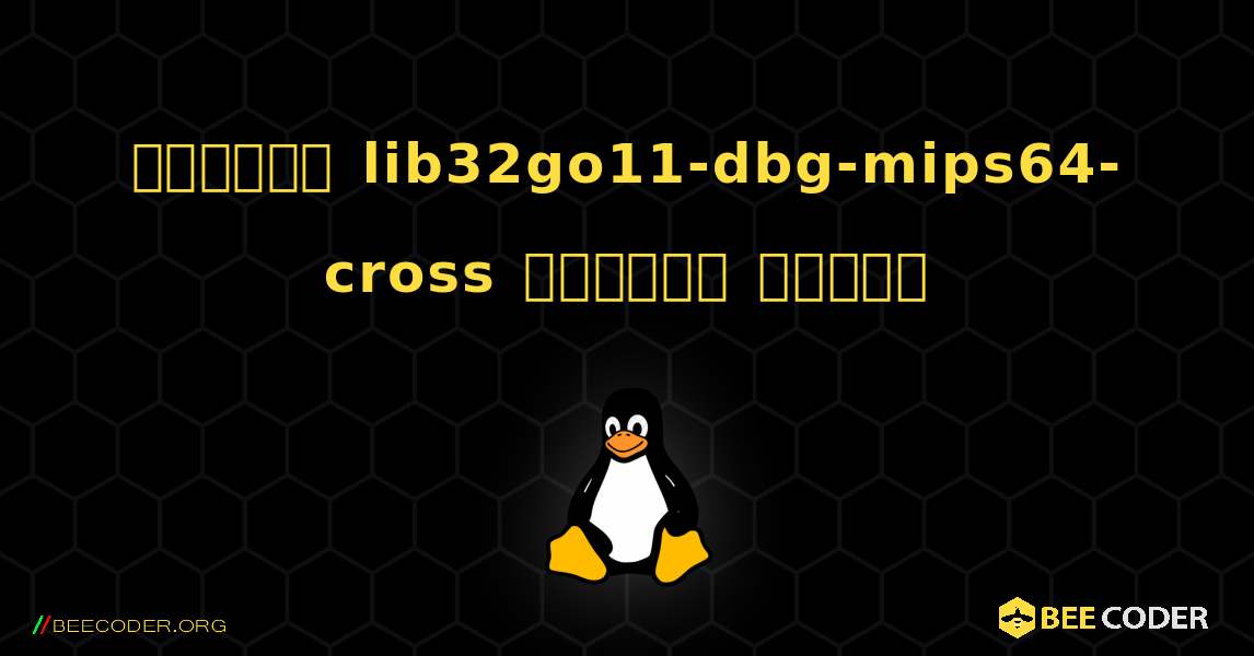 কিভাবে lib32go11-dbg-mips64-cross  ইনস্টল করবেন. Linux