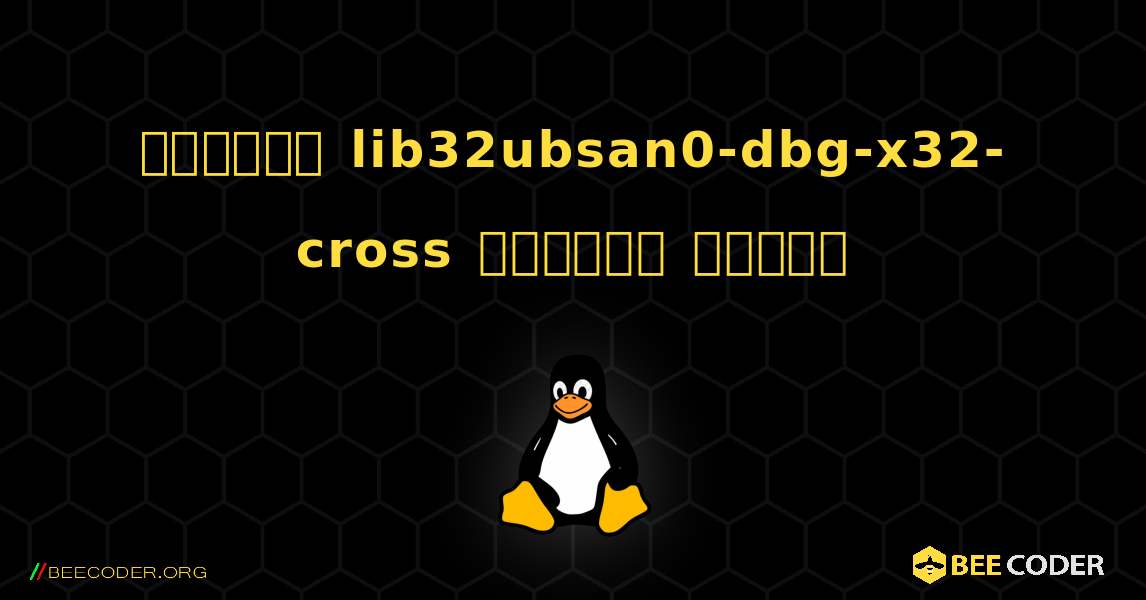 কিভাবে lib32ubsan0-dbg-x32-cross  ইনস্টল করবেন. Linux