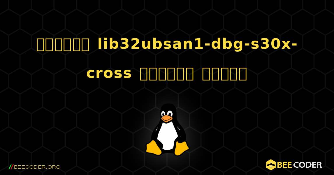 কিভাবে lib32ubsan1-dbg-s30x-cross  ইনস্টল করবেন. Linux