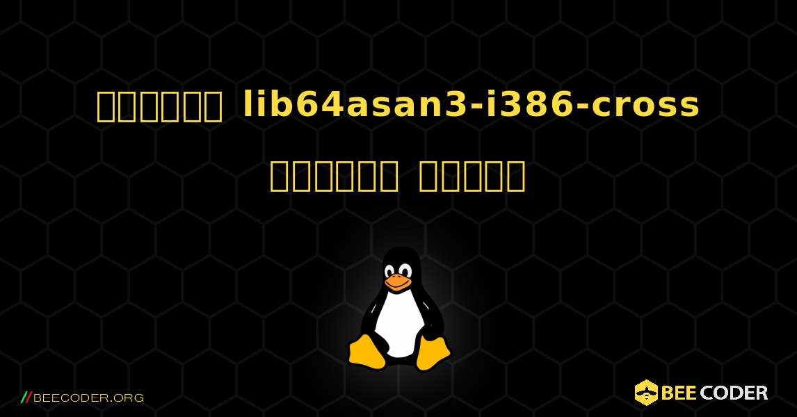 কিভাবে lib64asan3-i386-cross  ইনস্টল করবেন. Linux