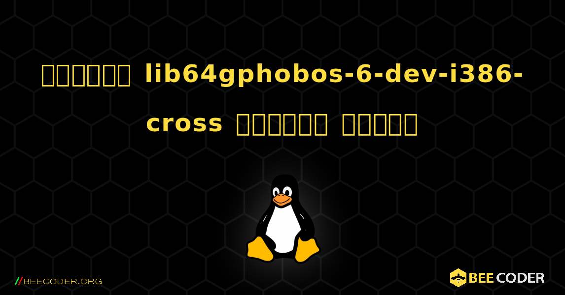 কিভাবে lib64gphobos-6-dev-i386-cross  ইনস্টল করবেন. Linux