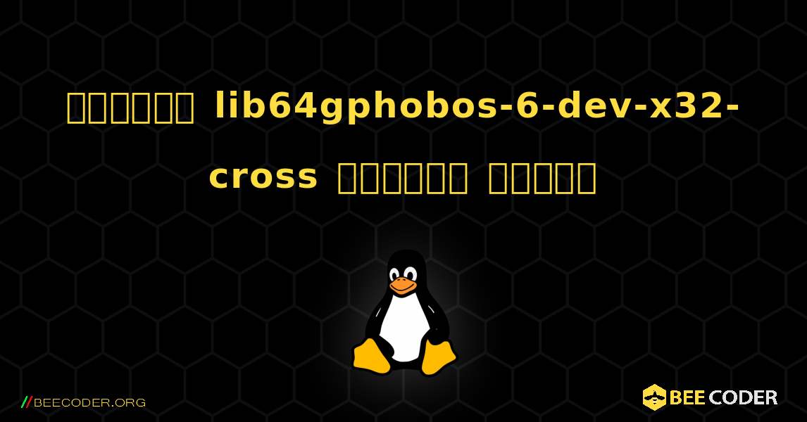 কিভাবে lib64gphobos-6-dev-x32-cross  ইনস্টল করবেন. Linux