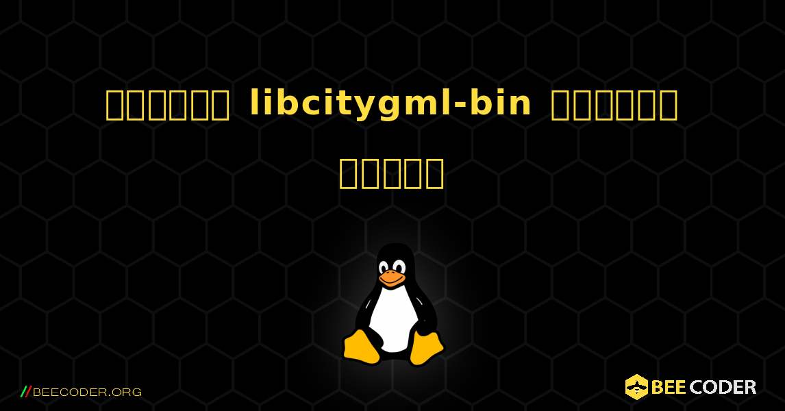 কিভাবে libcitygml-bin  ইনস্টল করবেন. Linux