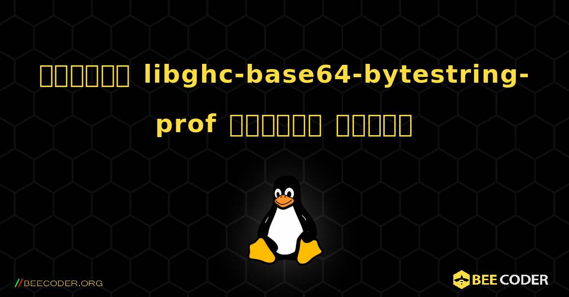 কিভাবে libghc-base64-bytestring-prof  ইনস্টল করবেন. Linux