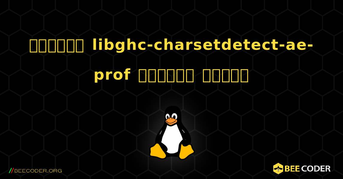 কিভাবে libghc-charsetdetect-ae-prof  ইনস্টল করবেন. Linux