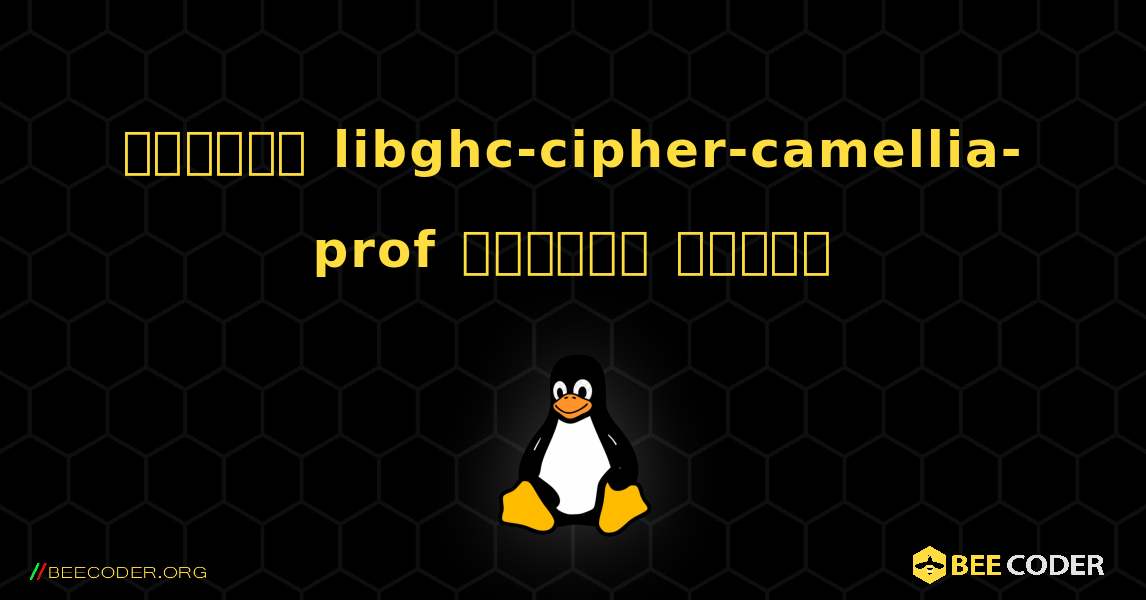 কিভাবে libghc-cipher-camellia-prof  ইনস্টল করবেন. Linux