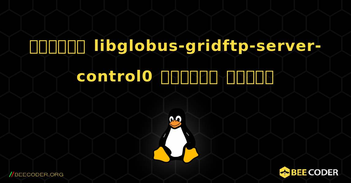 কিভাবে libglobus-gridftp-server-control0  ইনস্টল করবেন. Linux