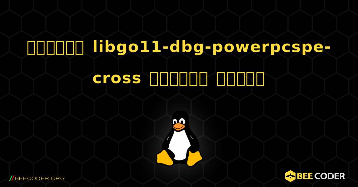 কিভাবে libgo11-dbg-powerpcspe-cross  ইনস্টল করবেন. Linux
