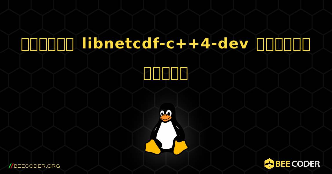 কিভাবে libnetcdf-c++4-dev  ইনস্টল করবেন. Linux
