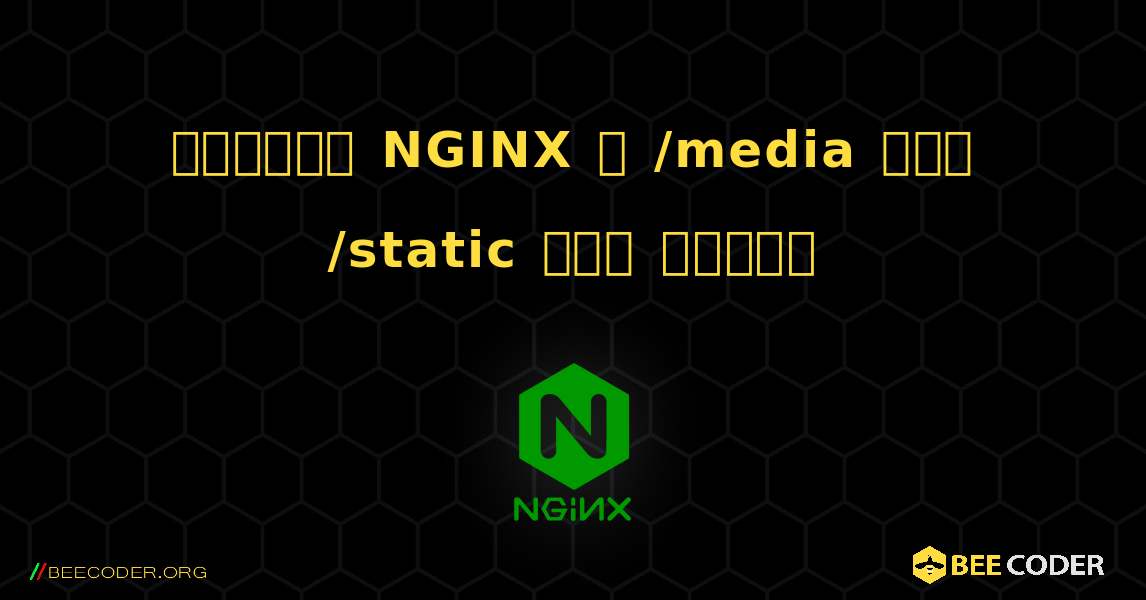 কিভাবে NGINX এ /media এবং /static যোগ করবেন. NGINX