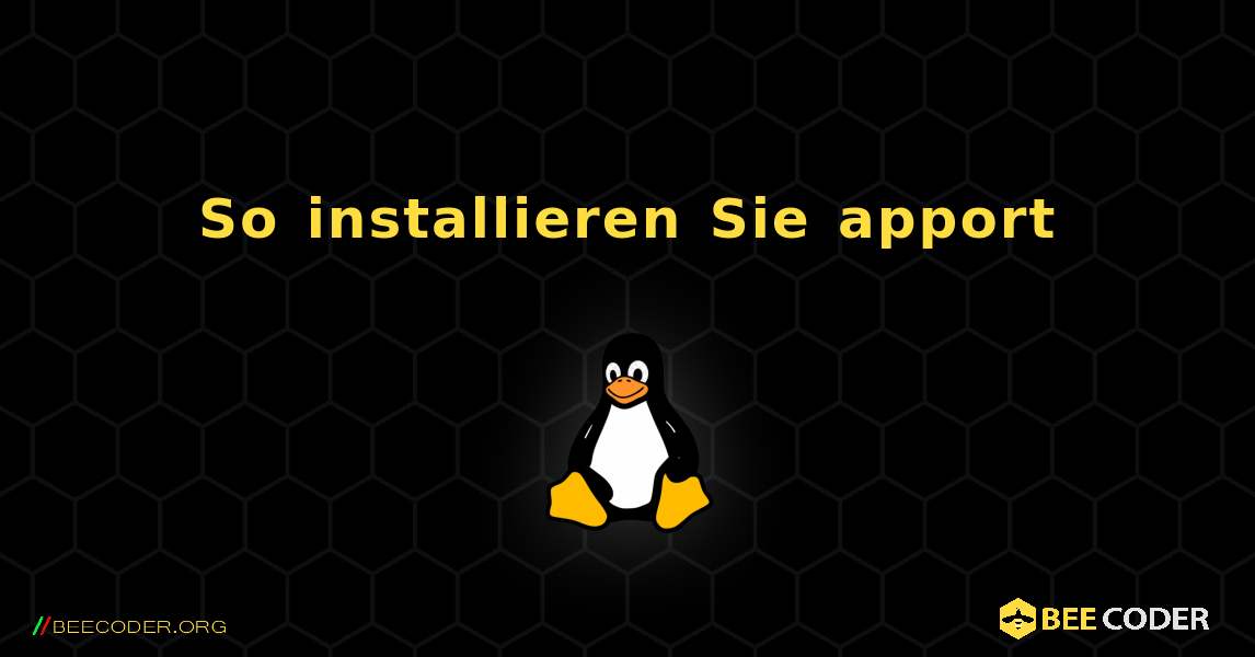 So installieren Sie apport . Linux