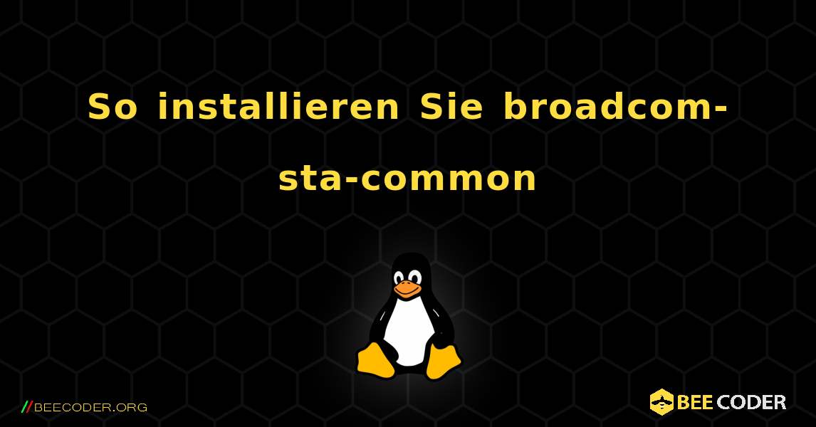 So installieren Sie broadcom-sta-common . Linux