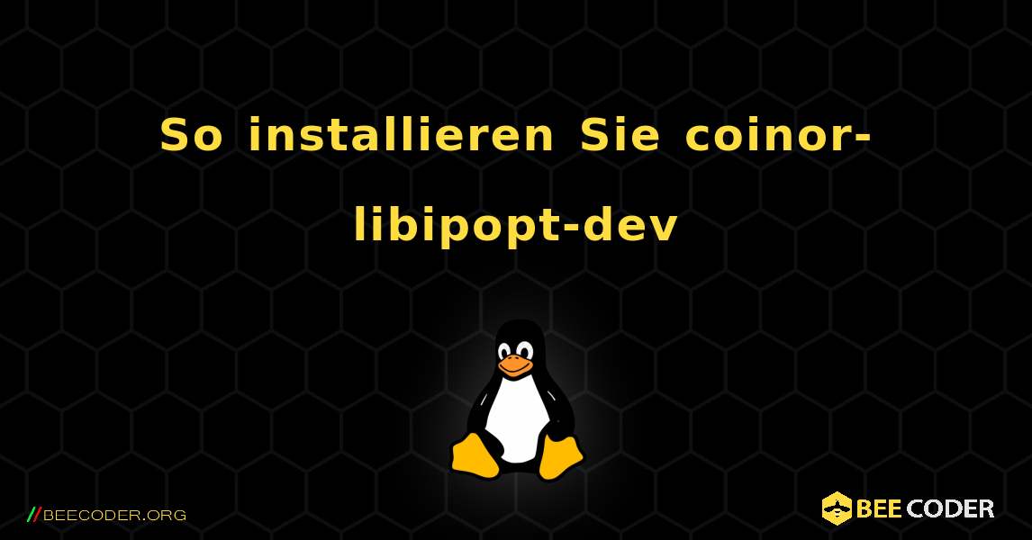 So installieren Sie coinor-libipopt-dev . Linux