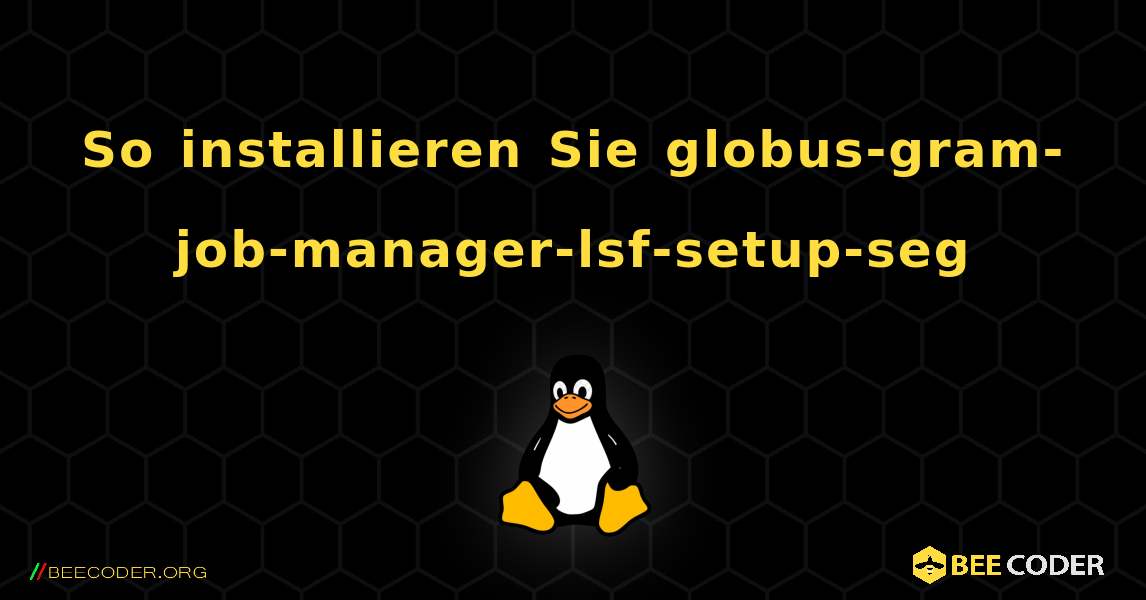 So installieren Sie globus-gram-job-manager-lsf-setup-seg . Linux