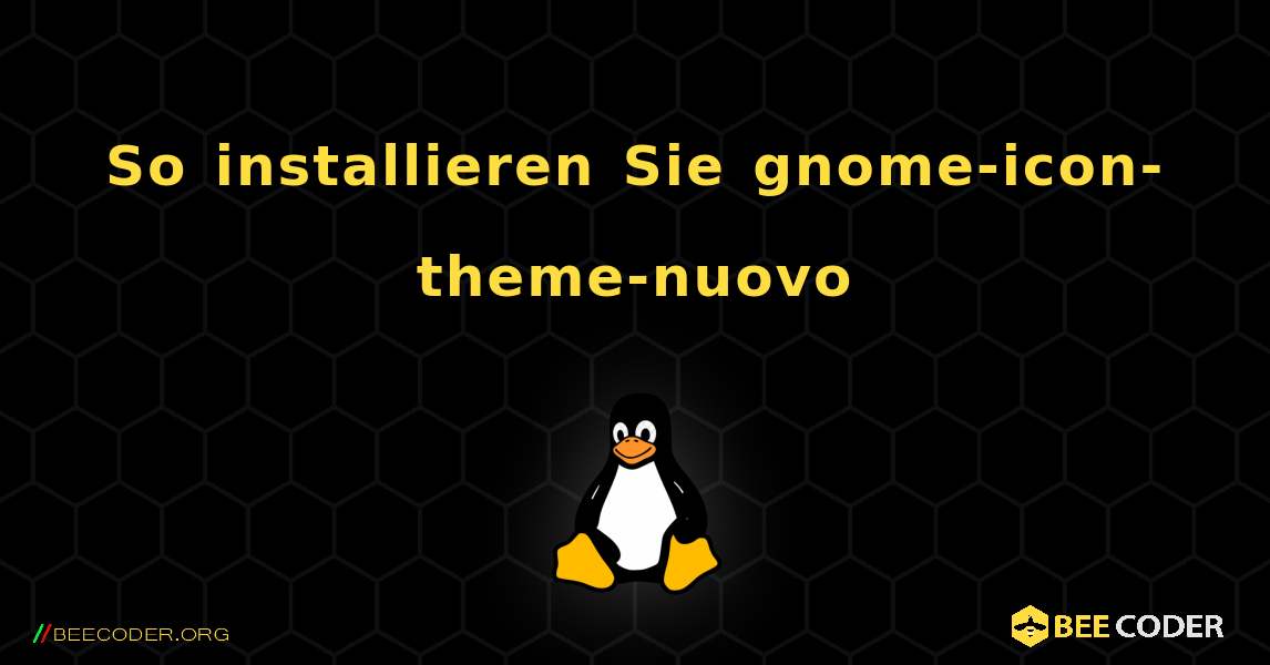 So installieren Sie gnome-icon-theme-nuovo . Linux