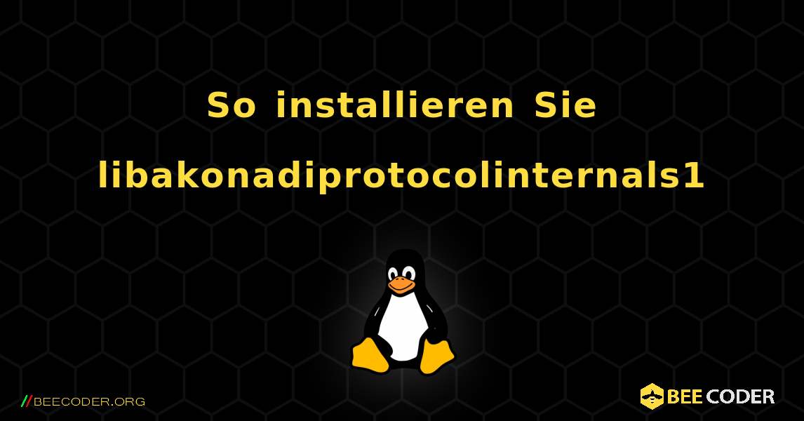 So installieren Sie libakonadiprotocolinternals1 . Linux