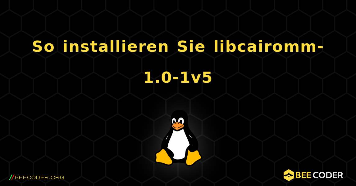 So installieren Sie libcairomm-1.0-1v5 . Linux