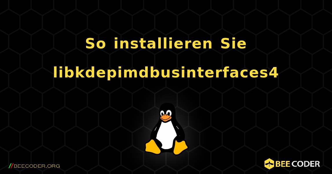 So installieren Sie libkdepimdbusinterfaces4 . Linux