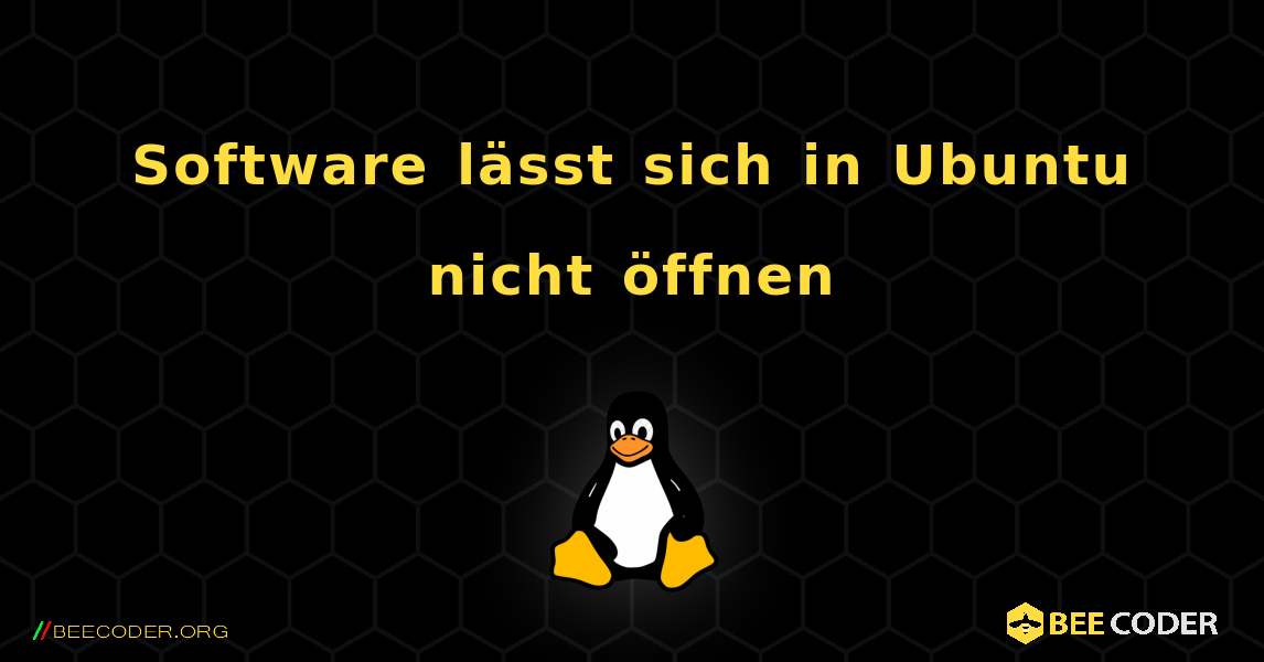 Software lässt sich in Ubuntu nicht öffnen. Linux