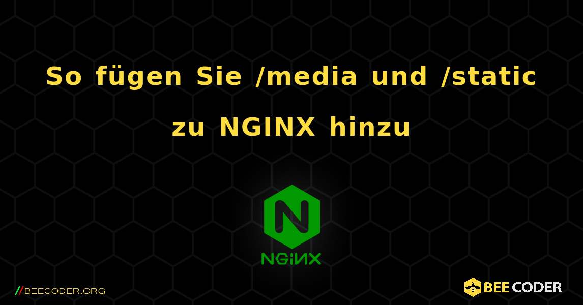 So fügen Sie /media und /static zu NGINX hinzu. NGINX