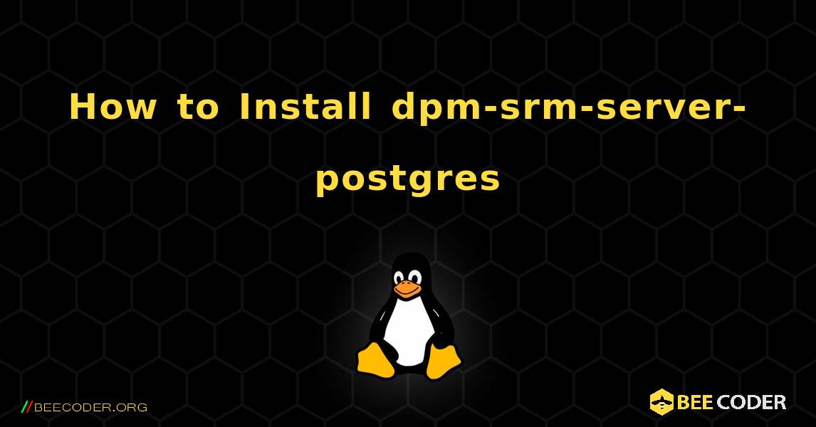 How to Install dpm-srm-server-postgres . Linux