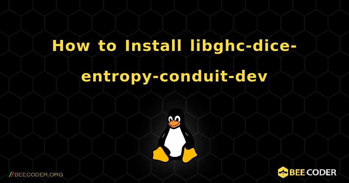 How to Install libghc-dice-entropy-conduit-dev . Linux