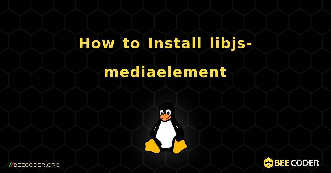 How to Install libjs-mediaelement . Linux