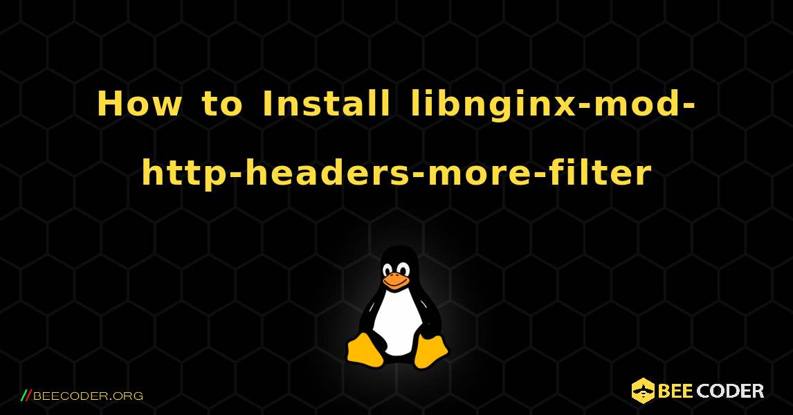 How to Install libnginx-mod-http-headers-more-filter . Linux
