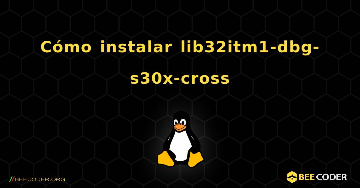 Cómo instalar lib32itm1-dbg-s30x-cross . Linux