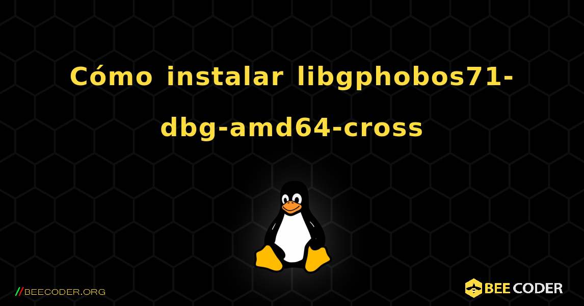 Cómo instalar libgphobos71-dbg-amd64-cross . Linux