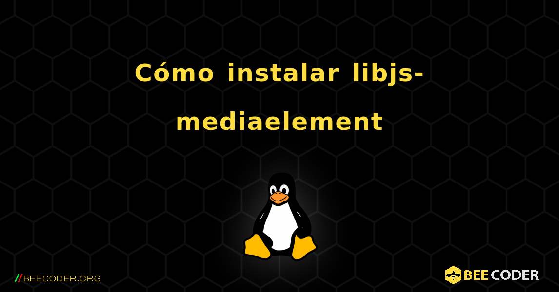 Cómo instalar libjs-mediaelement . Linux