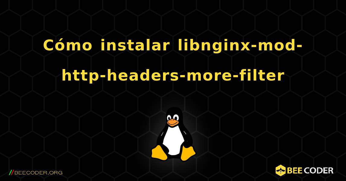 Cómo instalar libnginx-mod-http-headers-more-filter . Linux