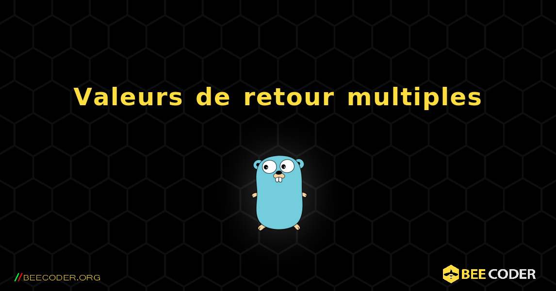 Valeurs de retour multiples. GoLang