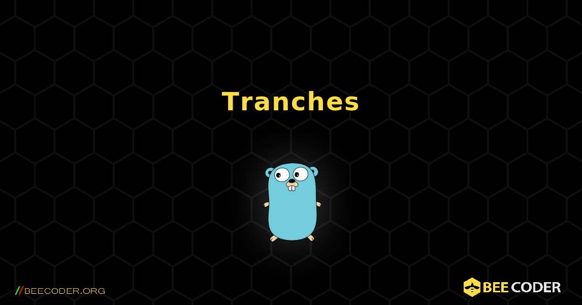 Tranches. GoLang