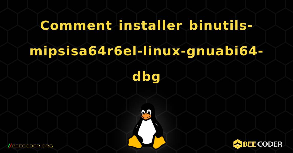 Comment installer binutils-mipsisa64r6el-linux-gnuabi64-dbg . Linux
