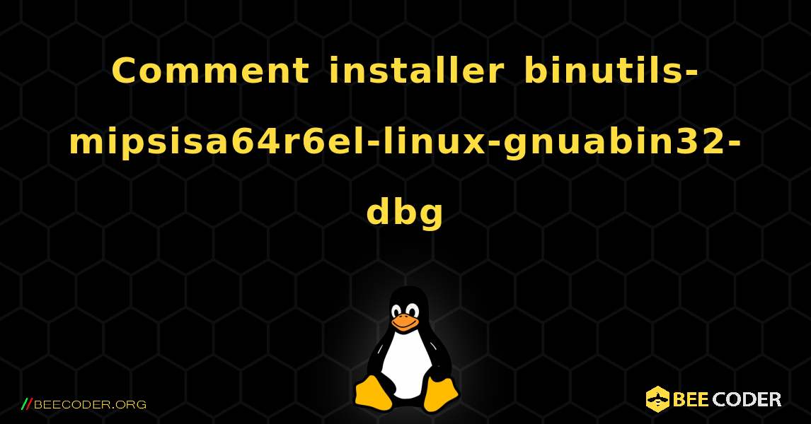 Comment installer binutils-mipsisa64r6el-linux-gnuabin32-dbg . Linux