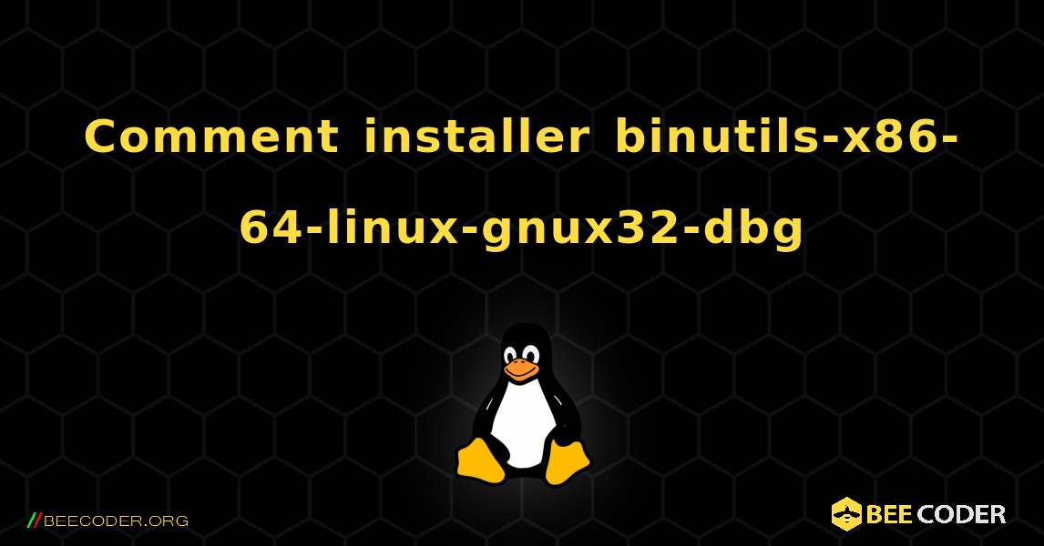 Comment installer binutils-x86-64-linux-gnux32-dbg . Linux