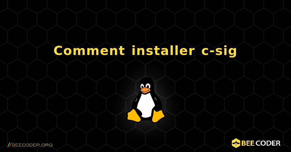 Comment installer c-sig . Linux