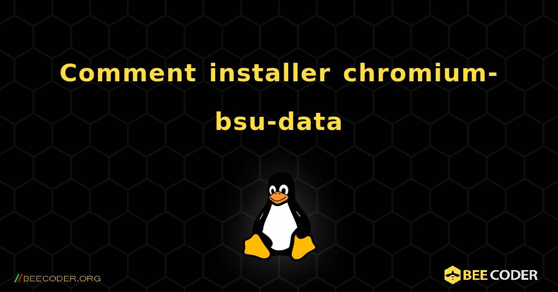 Comment installer chromium-bsu-data . Linux