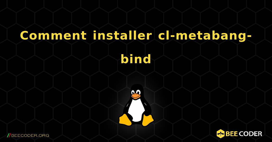 Comment installer cl-metabang-bind . Linux