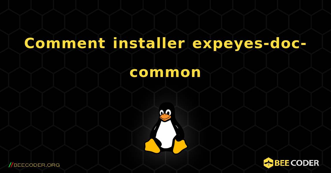 Comment installer expeyes-doc-common . Linux