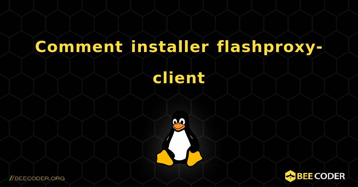Comment installer flashproxy-client . Linux