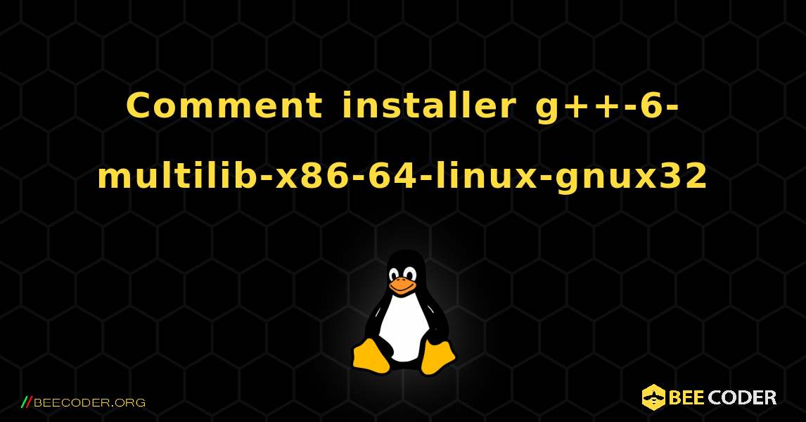 Comment installer g++-6-multilib-x86-64-linux-gnux32 . Linux