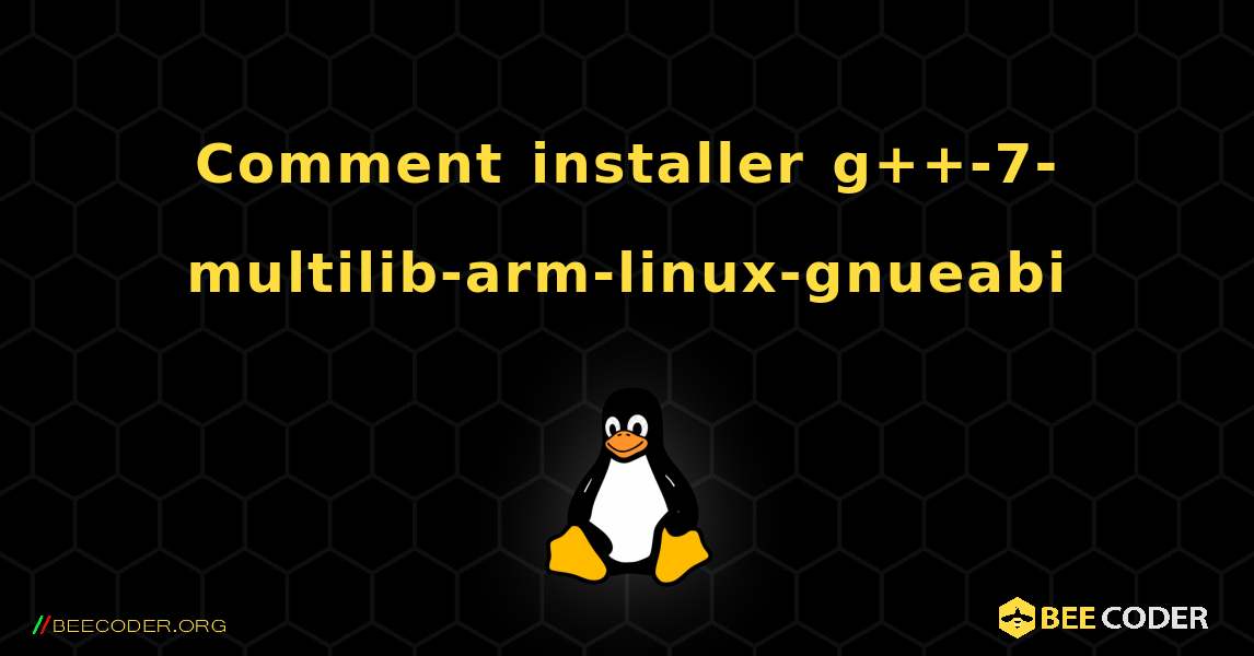 Comment installer g++-7-multilib-arm-linux-gnueabi . Linux