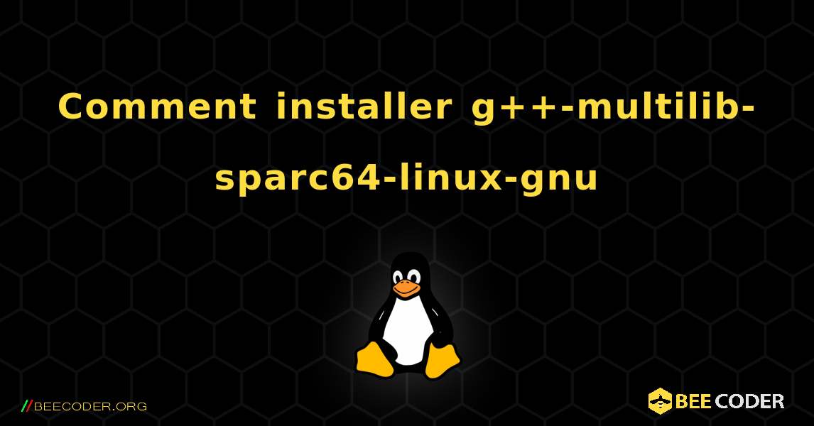 Comment installer g++-multilib-sparc64-linux-gnu . Linux
