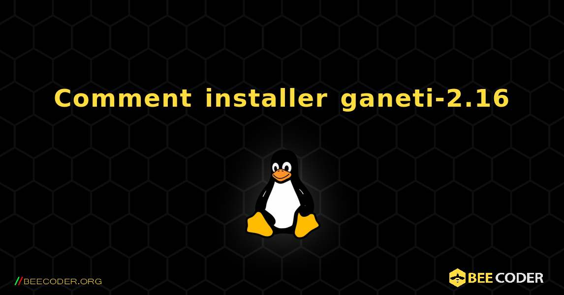 Comment installer ganeti-2.16 . Linux