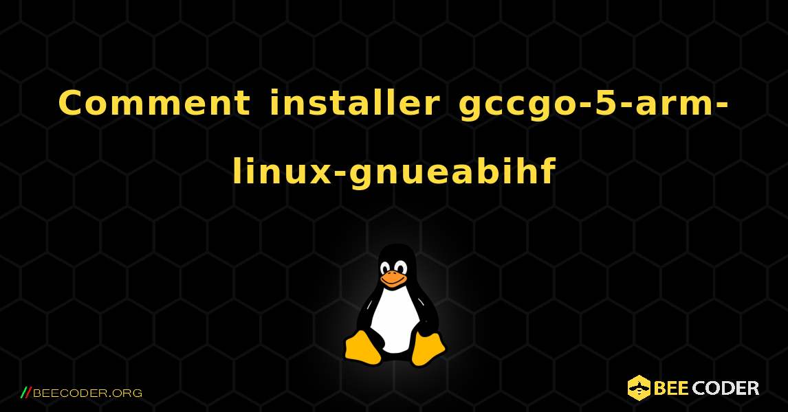 Comment installer gccgo-5-arm-linux-gnueabihf . Linux