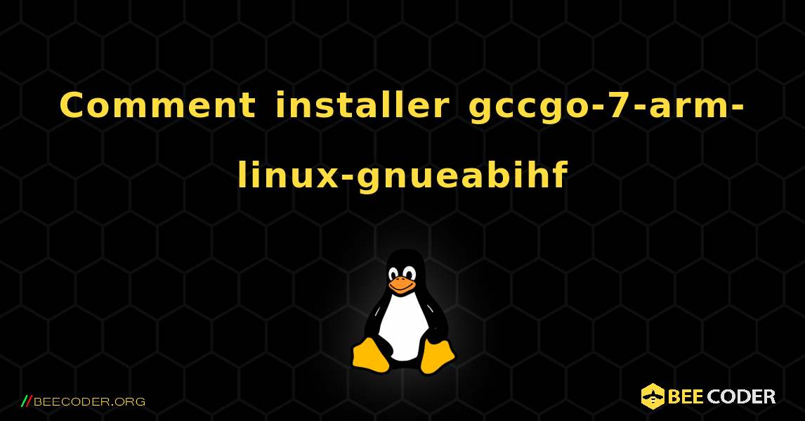 Comment installer gccgo-7-arm-linux-gnueabihf . Linux