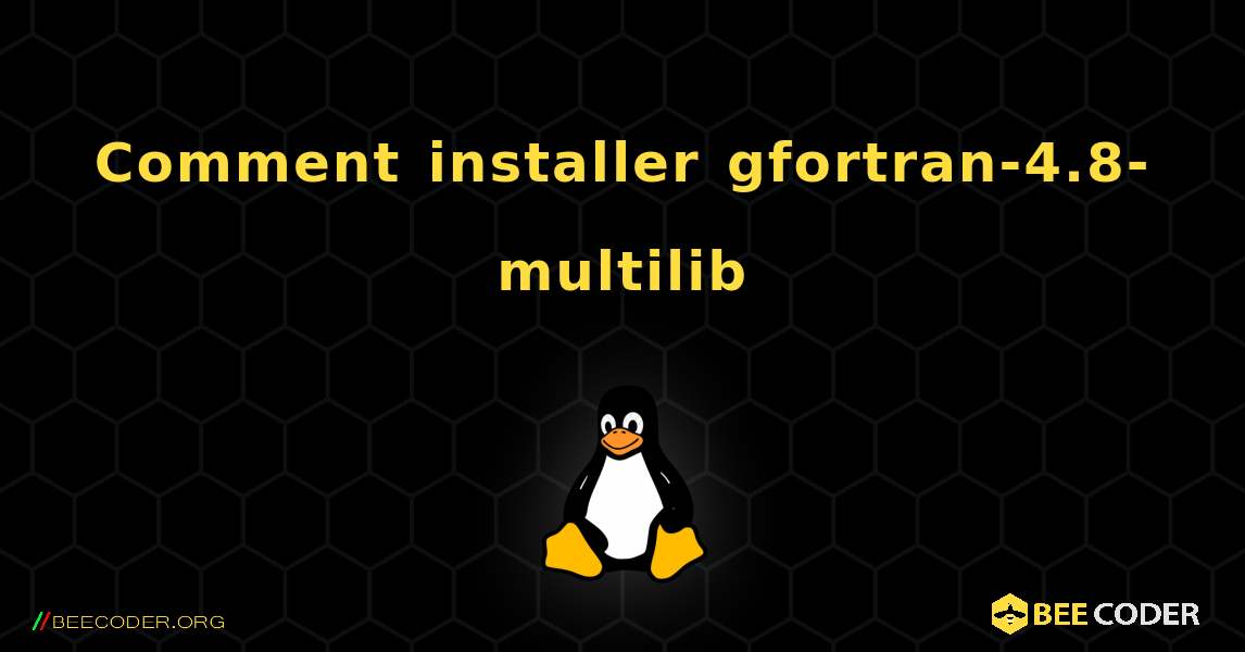 Comment installer gfortran-4.8-multilib . Linux